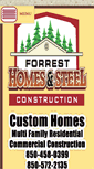 Mobile Screenshot of forresthomesandsteelconstruction.com